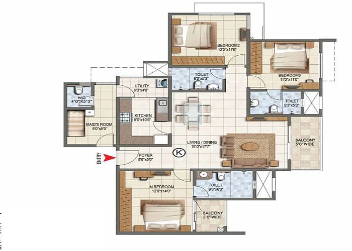 Prestige Eaton Park plan